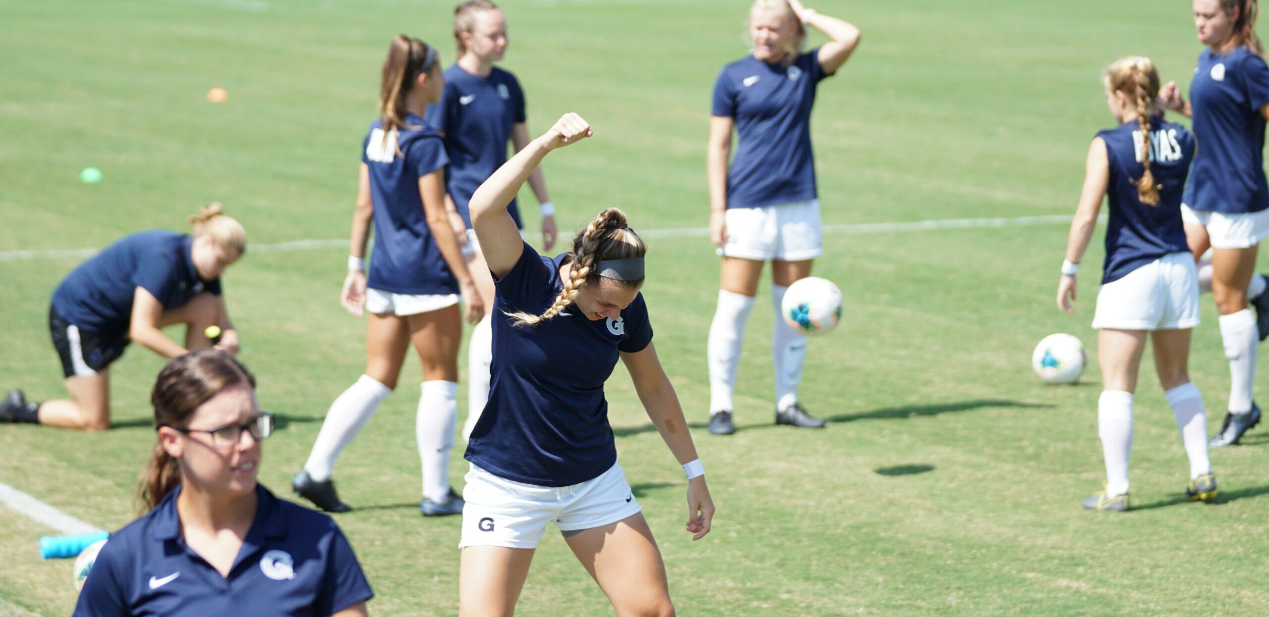 Female soccer players during a soccer training, happy to play: Find Joy and Love for Soccer