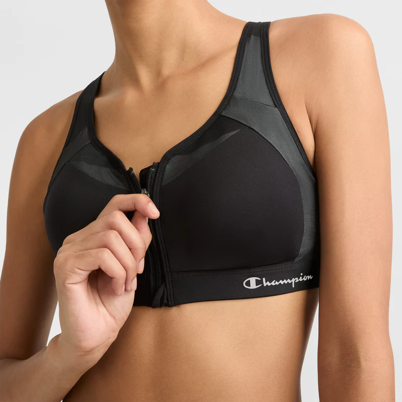 Champion Motion Control Zip Front Bra: Best soccer sport bras