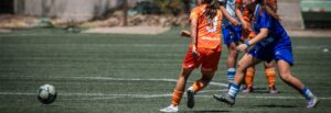 Youth soccer girls soccer match: Create Space Without the Ball